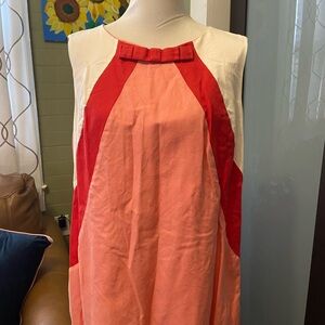 Boden Red and Pink Sleeveless Dress